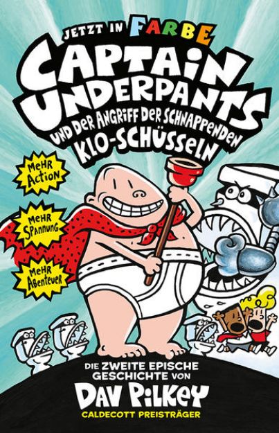 Bild zu Captain Underpants Band 2 - Angriff der schnappenden Kloschüsseln von Dav Pilkey