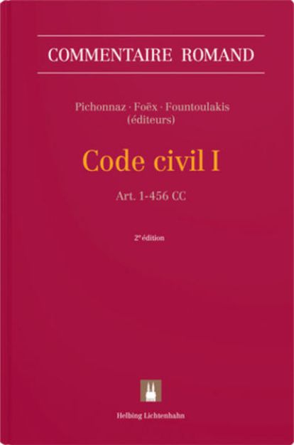 Bild zu Code civil I von Pascal (Hrsg.) Pichonnaz