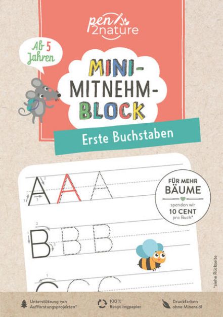 Bild von Mini-Mitnehm-Block Erste Buchstaben von pen2nature