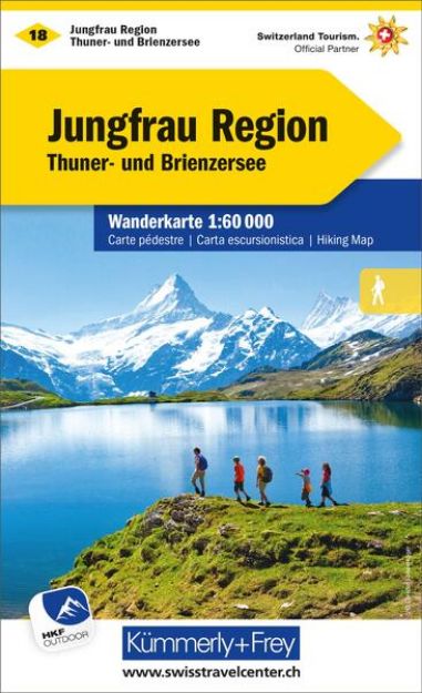 Bild zu Kümmerly+Frey Wanderkarte 18 Jungfrau Region 1:60.000. 1:60'000