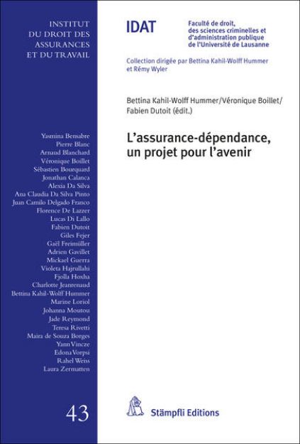 Bild zu L'assurance dépendance, un projet pour l'avenir von Bettina (Hrsg.) Kahil-Wolff Hummer