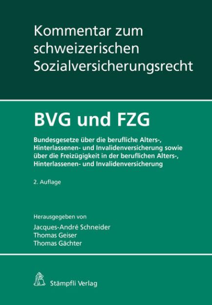 Bild zu BVG und FZG von Gertrud E. Bollier