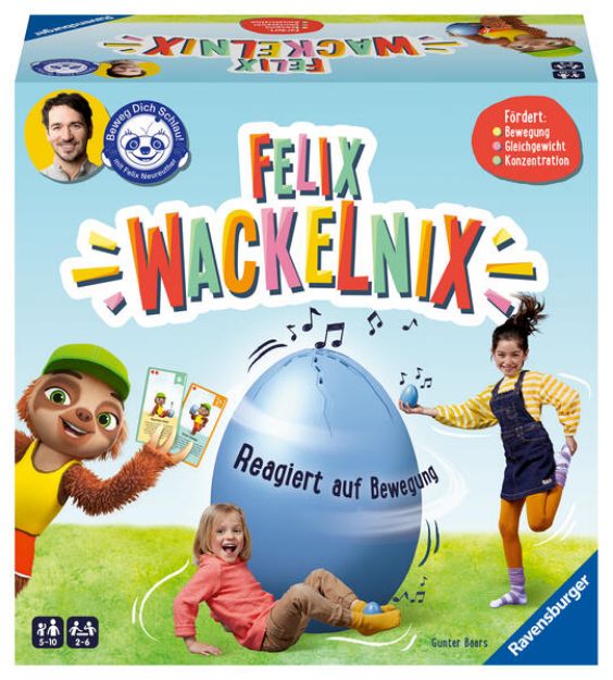 Bild zu Ravensburger 20931 - Felix Wackelnix - Schlaues Bewegungsspiel für 1 bis 6 Kinder ab 5 Jahren - entwickelt mit dem Programm "Beweg dich schlau!" der Felix-Neureuther-Stiftung von Gunter Baars