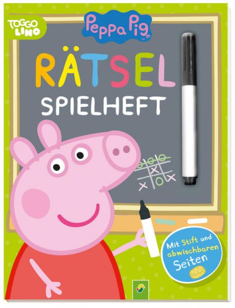 Bild zu Peppa Pig Rätsel-Spielheft. Rätselbuch mit Stift und abwischbaren Seiten von Schwager & Steinlein Verlag