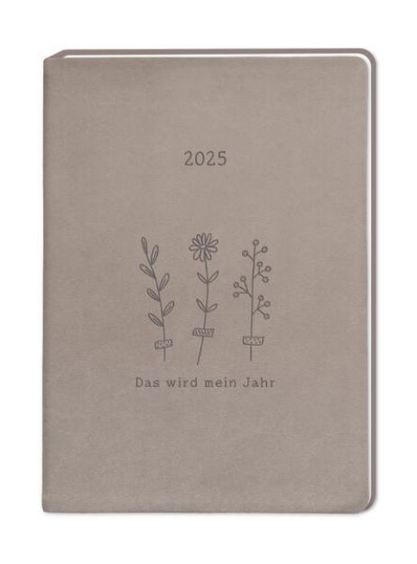 Bild zu Terminplaner Lederlook 2025 Taupe von GRAFIK WERKSTATT Das Original (Hrsg.)