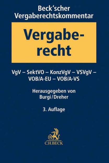 Bild zu Beck'scher Vergaberechtskommentar Band 2 von Martin (Hrsg.) Burgi