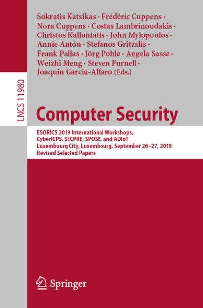 Bild zu Computer Security von Sokratis (Hrsg.) Katsikas