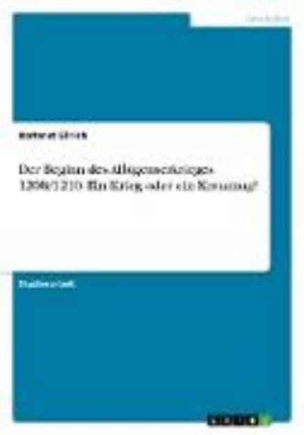 Bild zu Der Beginn des Albigenserkrieges 1208/1210. Ein Krieg oder ein Kreuzzug? von Hartmut Ellrich