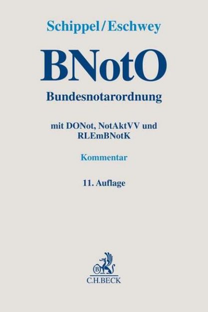 Bild zu BNotO. Bundesnotarordnung von Andreas (Weitere Bearb.) Bosch