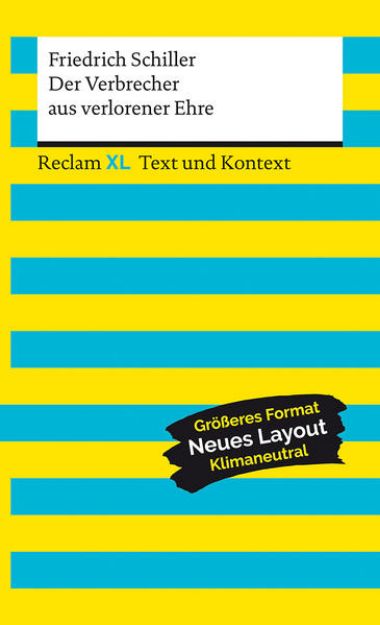 Bild zu Der Verbrecher aus verlorener Ehre. Textausgabe mit Kommentar und Materialien von Friedrich Schiller