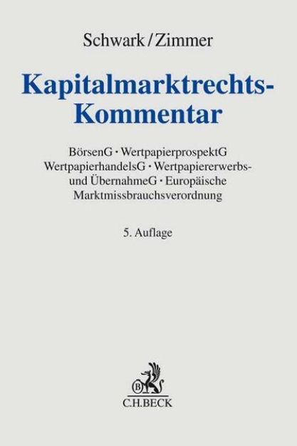 Bild zu Kapitalmarktrechts-Kommentar von Eberhard (Hrsg.) Schwark