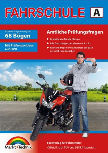 Bild zu Führerschein Fragebogen Klasse A, A1, A2 - Motorrad Theorieprüfung original amtlicher Fragenkatalog auf 70 Bögen von Markt+Technik Verlag GmbH