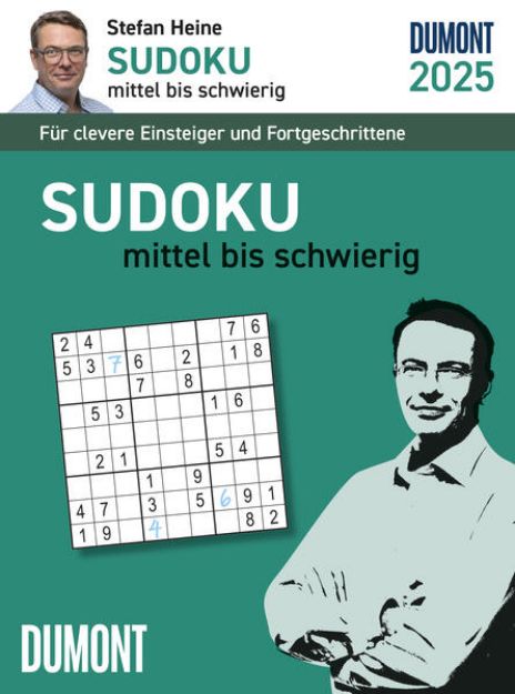 Bild von DUMONT - Stefan Heine Sudoku mittel bis schwierig 2025 Tagesabreißkalender, 11,8x15,9cm, Rätselkalender vom Rätselpapst Stefan Heine, mit Aufsteller und perforierten Seiten, deutsches Kalendarium von Stefan Heine