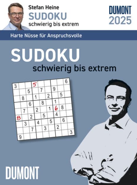 Bild zu DUMONT - Stefan Heine Sudoku schwierig bis extrem 2025 Tagesabreißkalender, 11,8x15,9cm, Rätselkalender vom Rätselpapst Stefan Heine, mit Aufsteller und perforierten Seiten, deutsches Kalendarium von Stefan Heine