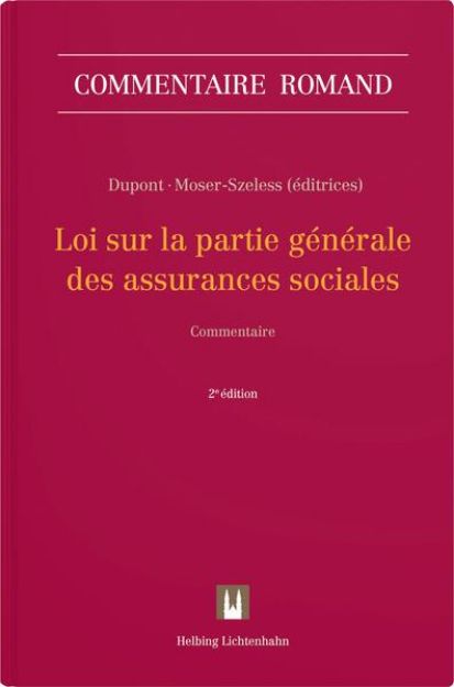 Bild zu Loi sur la partie générale des assurances sociales von Anne-Sylvie (Hrsg.) Dupont