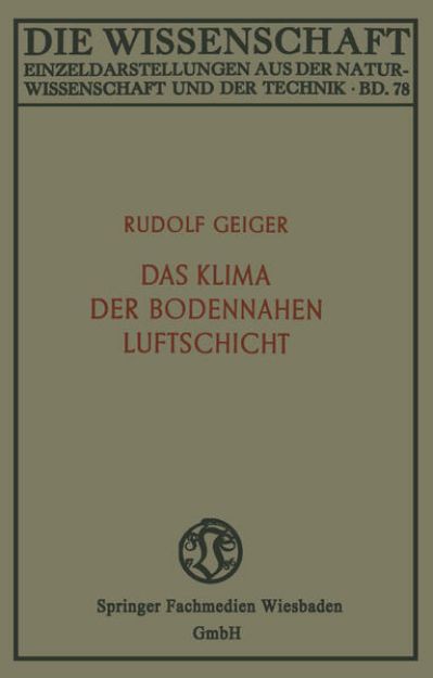 Bild zu Das Klima der bodennahen Luftschicht von Rudolf Geiger