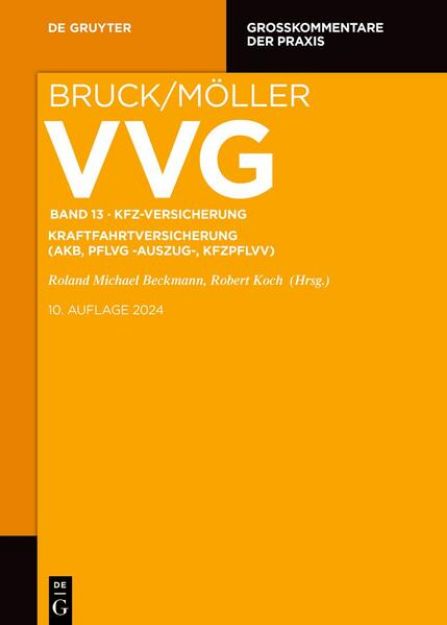 Bild zu VVG / KFZ-VERSICHERUNG von Roland Michael (Hrsg.) Beckmann