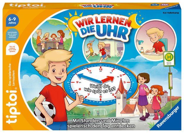 Bild zu Ravensburger tiptoi® Spiel 00126 - Wir lernen die Uhr - interaktives Lernspiel ab 6 Jahren, mit digitaler und analoger Uhr zum selbst einstellen von Kai Haferkamp