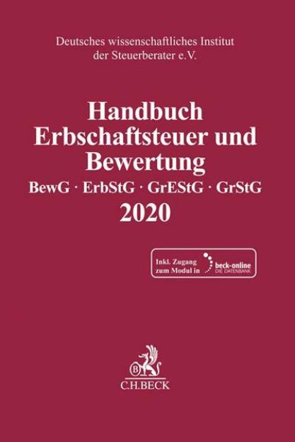 Bild zu Handbuch Erbschaftsteuer und Bewertung 2020 von Deutsches wissenschaftliches Institut der Steuerberater e.V. (Hrsg.)