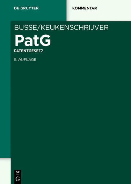 Bild von Patentgesetz von Alfred (Hrsg.) Keukenschrijver