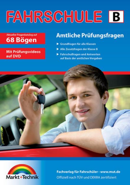 Bild von Führerschein Fragebogen Klasse B - Auto Theorieprüfung original amtlicher Fragenkatalog auf 68 Bögen von Markt+Technik Verlag GmbH