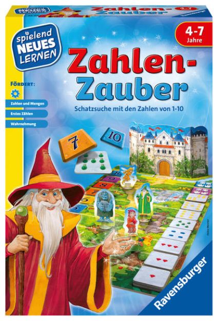 Bild von Ravensburger 24964 - Zahlen-Zauber - Spielen und Lernen für Kinder, Lernspiel für Kinder ab 4-7 Jahren, Spielend Neues Lernen für 2-4 Spieler von Heinz Meister