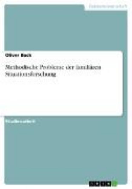 Bild von Methodische Probleme der familiären Situationsforschung (eBook)