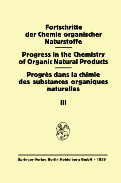 Bild von Fortschritte der Chemie Organischer Naturstoffe (eBook)