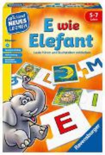 Bild von Ravensburger 24951 - E wie Elefant - Spielen und Lernen für Kinder, Lernspiel für Kinder von 5-7 Jahren, Spielend Neues Lernen für 1-4 Spieler