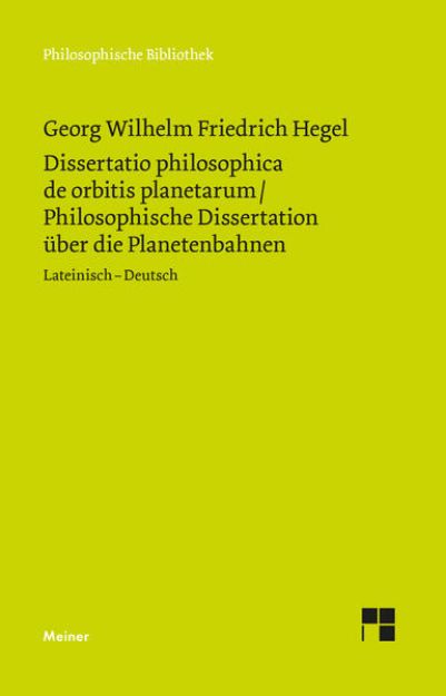 Bild von Dissertatio philosophica de orbitis planetarum. Philosophische Dissertation über die Planetenbahnen (eBook)