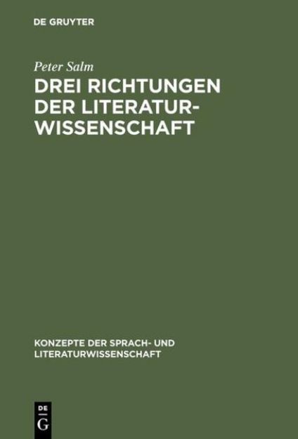 Bild von Drei Richtungen der Literaturwissenschaft (eBook)