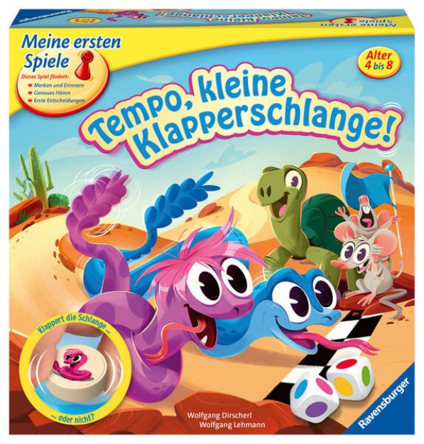 Bild von Ravensburger 20950 - Tempo, kleine Klapperschlange! - das lustige Brettspiel für Kinder ab 4 Jahren, für alle Fans auch von Tempo kleine Schnecke von Wolfgang Dirscherl