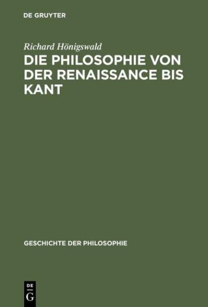 Bild von Die Philosophie von der Renaissance bis Kant (eBook)