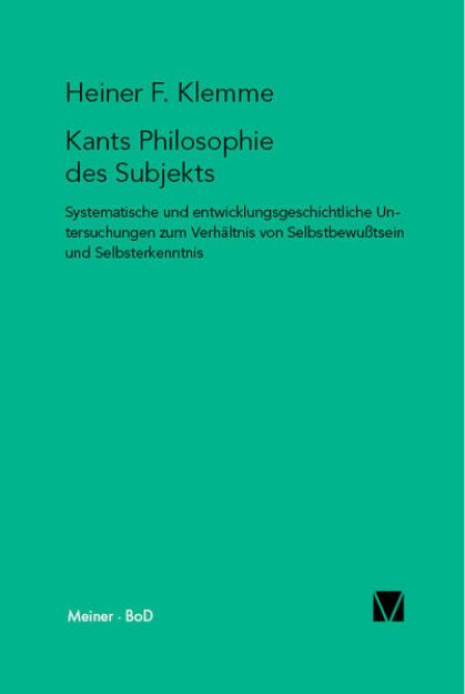 Bild von Kants Philosophie des Subjekts (eBook)