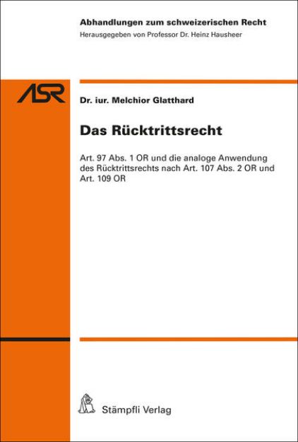 Bild von Das Rücktrittsrecht (eBook)