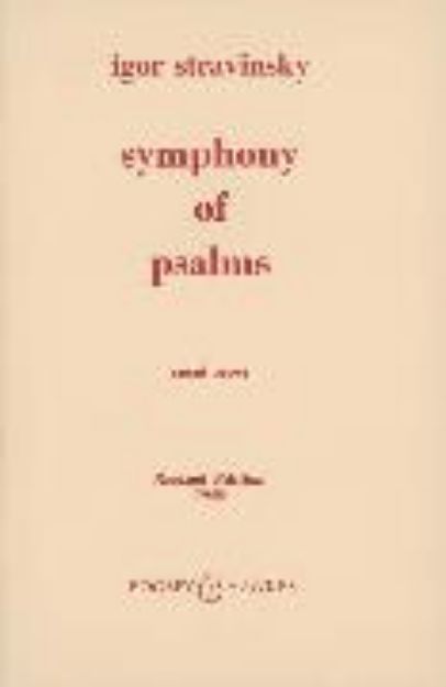 Bild von Psalmensymphonie von Igor (Komponist) Strawinsky