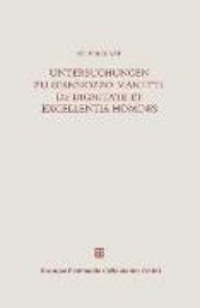 Bild von Untersuchungen zu Giannozzo Manetti, De dignitate et excellentia hominis (eBook)